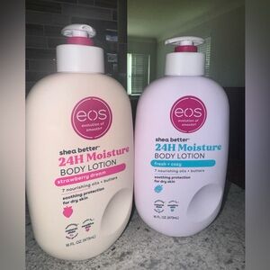 EOS Shea Better 24H Moisture Body Lotion Set - Strawberry Dream & Fresh Cozy